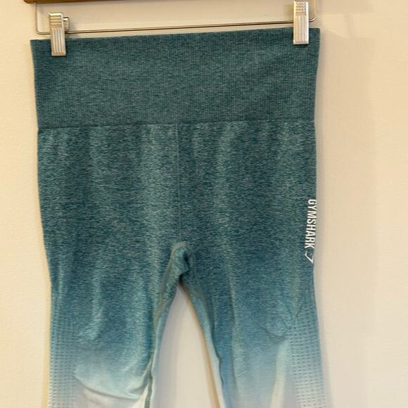 Gymshark Ombre Seamless Leggings size M Teal/Ice Blue - Picture 2 of 7